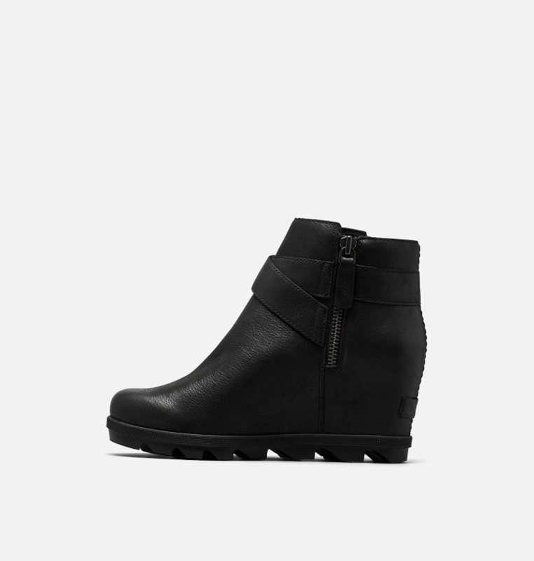 Womens Wedges Black - Sorel Joan Of Arctic™ II Buckle Bootie - 043-VXFKWC